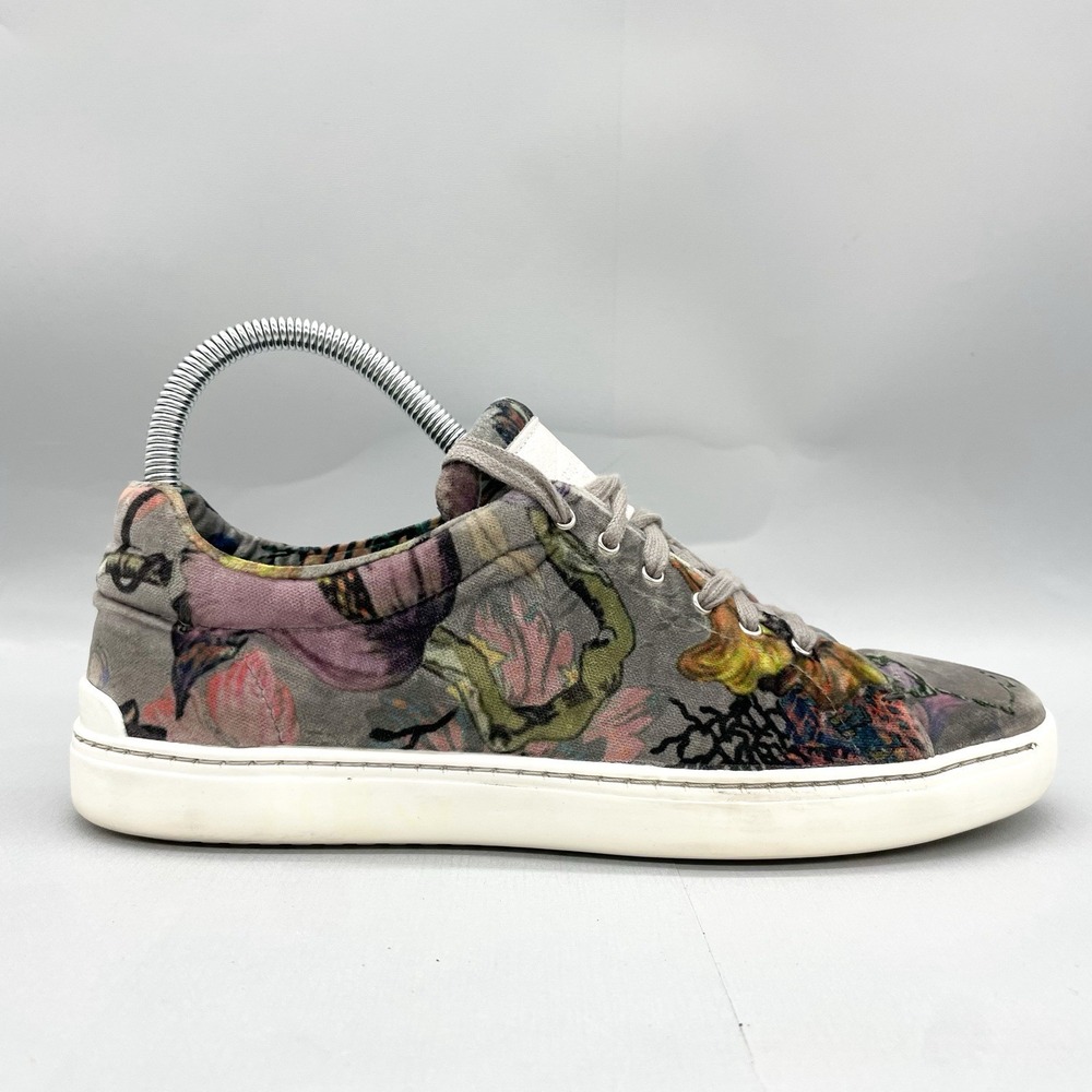 Rag & Bone Womens 37 7 Kent Floral Print Velvet Low Sneaker Shoes Retro Casual‎